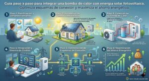 Cómo Conectar Aerotermia a Paneles Solares para Calefacción