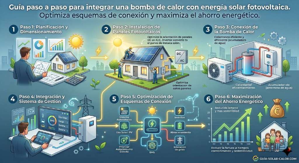 Cómo Conectar Aerotermia a Paneles Solares para Calefacción