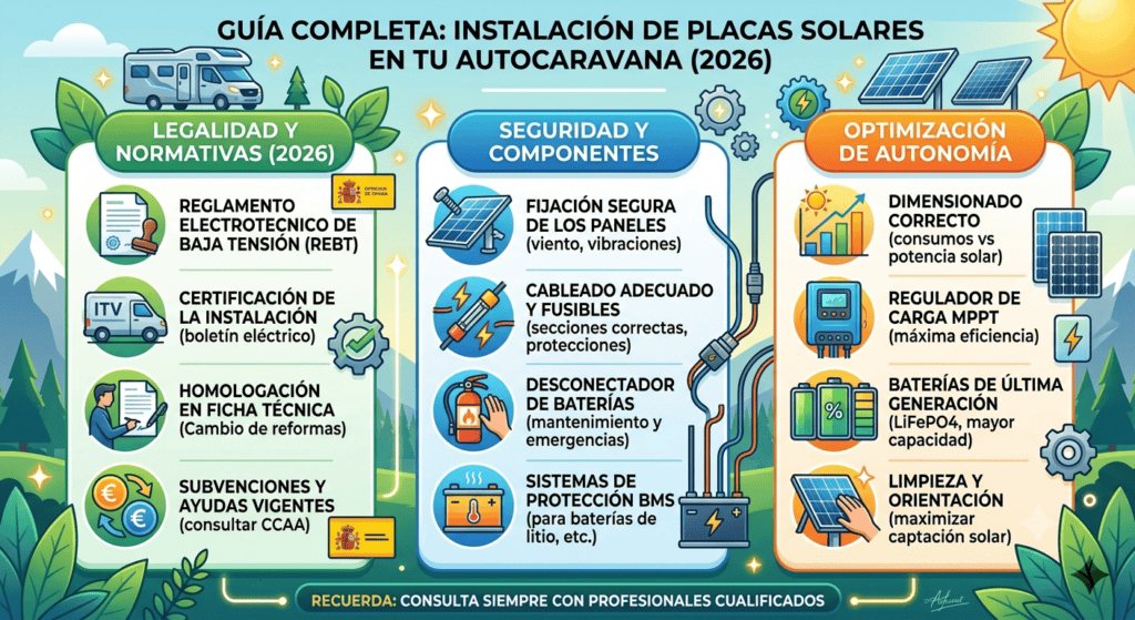 Placas solares para autocaravana