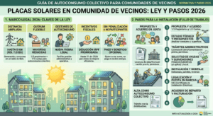 Placas solares en comunidad de vecinos: Ley y pasos 2026