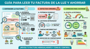 Cómo leer tu factura de la luz y detectar errores para ahorrar