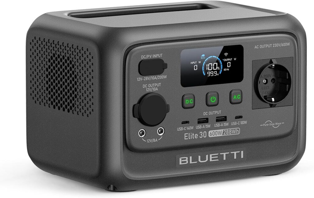 BLUETTI Elite 30 V2 Estación de Energía Portátil 288Wh
