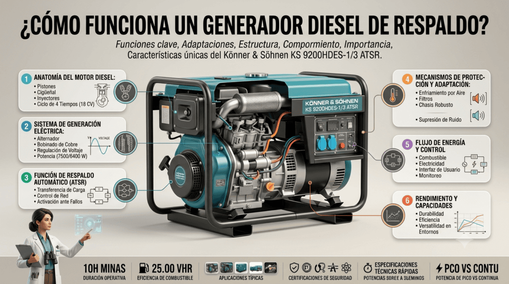 Generador diésel solar aislada