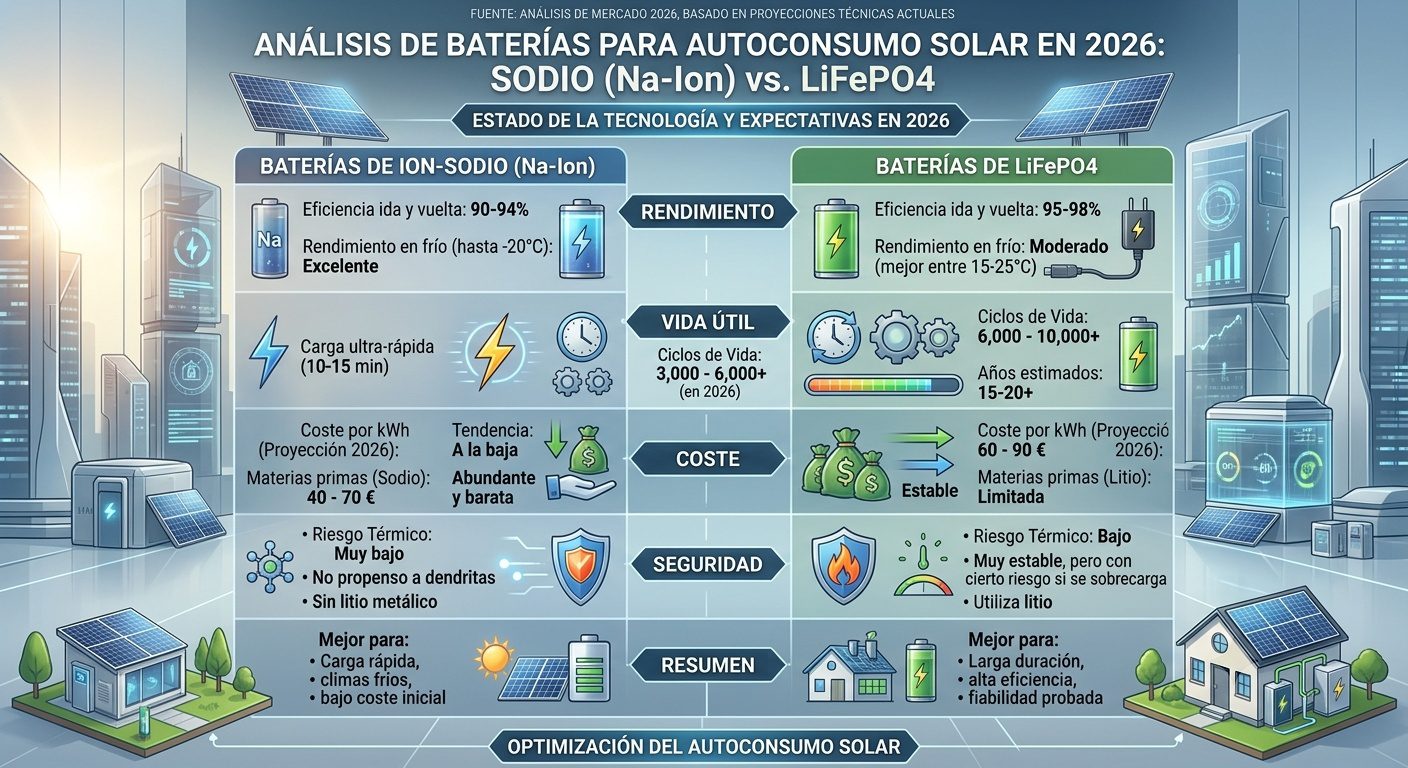 Baterías de Sodio vs LiFePO4